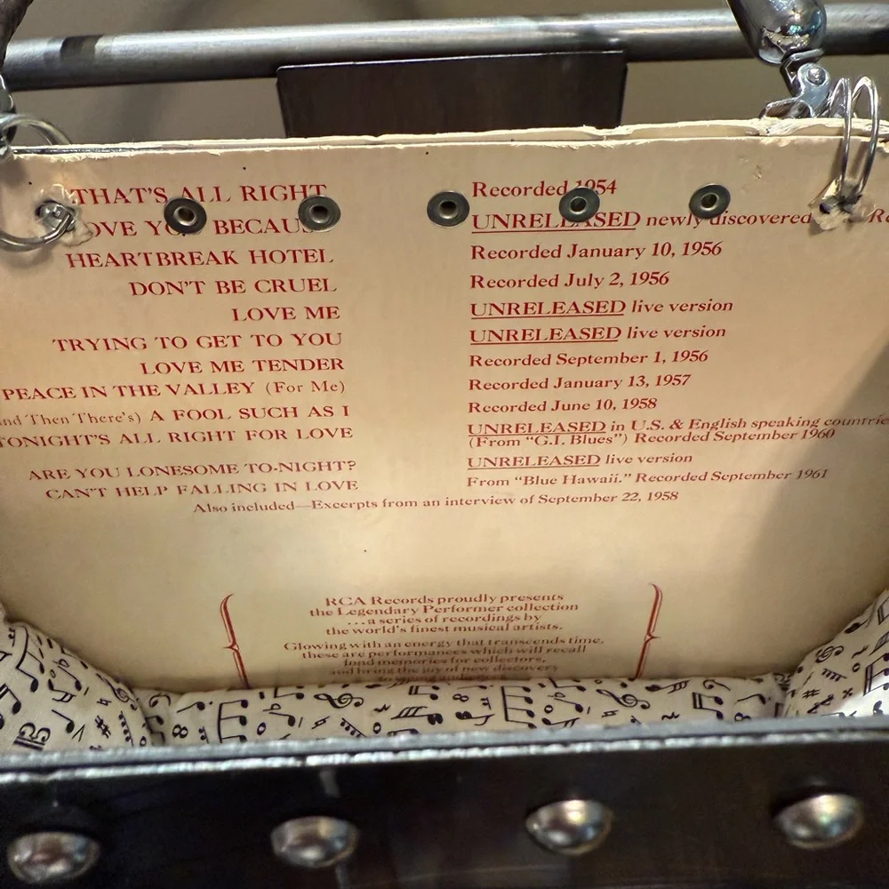 Elvis Vinyl Record Purse - unique - Picture 4 of 9